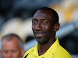 Jimmy Floyd Hasselbaink, Manager of Burton Albion during the Pre Season Friendly match between Burton Albion and Leicester City at Pirelli Stadium on July 28, 2015