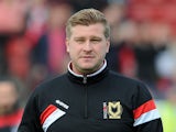 Karl Robinson, Manager of MK Dons during the Sky Bet Championship match between Bristol City and MK Dons at Ashton Gate on October 3, 2015