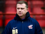 Scunthorpe United manager Mark Robins during the Sky Bet League One match between Leyton Orient and Scunthorpe United at The Matchroom Stadium on January 31, 2015