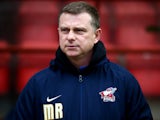 Scunthorpe United manager Mark Robins during the Sky Bet League One match between Leyton Orient and Scunthorpe United at The Matchroom Stadium on January 31, 2015