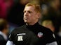 Bolton manager Neil Lennon takes his seat ahead of the Sky Bet Championship match between Bolton Wanderers and Sheffield Wednesday at Reebok Stadium on September 15, 2015