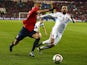 Norway's captain Per Ciljan Skjelbred and Hungary's defender Attila Fiola vie for the ball during the first-leg play off qualifier football match for the UEFA 2016 European Championship in France on Novemebr 12, 2016 in Oslo, Norway.