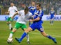 Seamus Coleman (L) of Ireland in action against Senad Lulic (R) of Bosnia during the EURO 2016 Qualifier Play-Off First Leg between Bosnia and Herzegovina and Republic of Ireland at Bilino Polje Stadium on November 13, 2015 in Zenica, Bosnia and Herzegovi