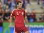 Sergio Busquets of Spain in action during the UEFA EURO 2016 Qualifier group C match between Spain and Luxembourg at Estadio Municipal Las Gaunas on October 9, 2015 in Logrono, Spain.