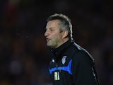 Tony Humes of Colchester United looks on during the Sky Bet League One match between Colchester United and Swindon Town at Colchester Community Stadium on April 28, 2015
