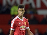 Manchester United's English defender Cameron Borthwick-Jackson walks on the pitch during the English Premier League football match between Manchester United and West Bromwich Albion at Old Trafford stadium in Manchester, north west England, on November 7,