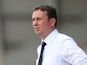 Plymouth Argyle manager Derek Adams looks on during the Sky Bet League Two match between Northampton Town and Plymouth Argyle at Sixfields Stadium on August 22, 2015