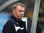John Sheridan manager of Plymouth Argyle looks on prior to the Sky Bet League Two Playoff semi final match between Wycombe Wanderers and Plymouth Argyle at Adams Park on May 14, 2015