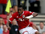 Jonathan Kodjia of Bristol City during the Sky Bet Championship match between Bristol City and Burnley at Ashton Gate on August 29, 2015