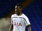 Josh Onomah of Tottenham during the FA Youth Cup Fifth Round match between Tottenham Hotspur and Manchester United at White Hart Lane on February 09, 2015