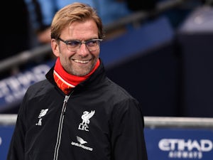Jurgen Klopp, manager of Liverpool looks on during the Barclays Premier League match between Manchester City and Liverpool at Etihad Stadium on November 21, 2015 in Manchester, England.