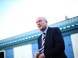 Rangers manager Mark Warburton arrives at the ground during the Scottish Championships match between Greenock Morton FC and Rangers at Cappielow Park on September 27, 2015 in Greenock, Scotland.