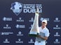 Rory McIlroy of Northern Ireland Rory McIlroy of Northern Ireland poses with the Race To Dubai trophy following the final round of the DP World Tour Championship on the Earth Course at Jumeirah Golf Estates on November 22, 2015 in Dubai, United Arab Emira