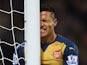 Arsenal's Alexis Sanchez grimaces during the Premier League defeat to West Bromwich Albion on November 21, 2015