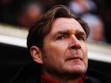 Peter Grant the Fulham caretaker head coach looks on before the Sky Bet Championship match between Fulham and Preston North End at Craven Cottage on November 28, 2015