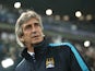 Manchester City's Chilean headcoach Manuel Pellegrini looks on before the UEFA Champions League football match Juventus vs Manchester City on November 25, 2015
