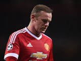 Wayne Rooney of Manchester United looks thoughtful during the UEFA Champions League Group B match between Manchester United FC and PSV Eindhoven at Old Trafford on November 25, 2015