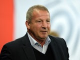 Montpellier's French coach Rolland Courbis looks on during the French L1 football match between Lille and Montpellier on October 2, 2015
