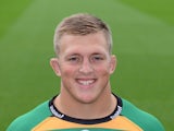 Alex Waller of Northampton Saints poses for a portrait at the photocall held at Franklin's Gardens on September 16, 2015
