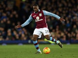Charles N'Zogbia of Aston Villa during the Barclays Premier League match between Everton and Aston Villa at Goodison Park on November 21, 2015 in Liverpool, England.