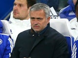 Manager Jose Mourinho of Chelsea on the bench prior to the Barclays Premier League match between Chelsea and A.F.C. Bournemouth at Stamford Bridge on December 5, 2015 in London, England.