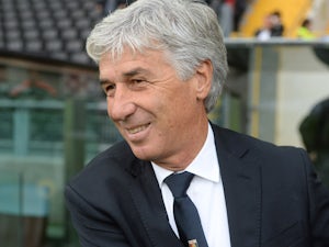 Head coach of Genoa Gian Piero Gasperini looks on during the Serie A match between Udinese Calcio and Genoa CFC at Stadio Friuli on October 4, 2015
