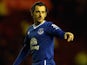 Leighton Baines of Everton during their Capital One Cup Quarter Final at Riverside Stadium on December 1, 2015 in Middlesbrough, England.