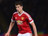 Paddy McNair of Manchester United in action during the Barclays Premier League match between Leicester City and Manchester United at The King Power Stadium on November 28, 2015 in Leicester, England.