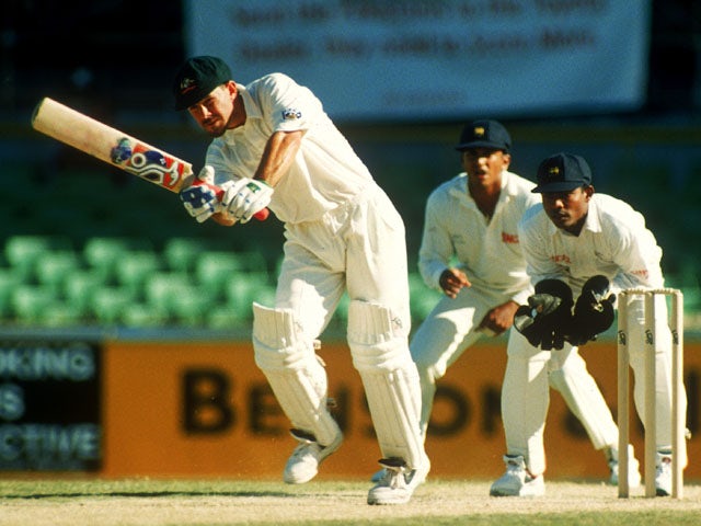 Ricky Ponting of Australia in action during the First Test between Australia ans Sri Lanka held at the WACA December 8, 1995