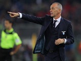 Lazio head coach Stefano Pioli gestures during the Serie A match between SS Lazio and AC Milan at Stadio Olimpico on November 1, 2015