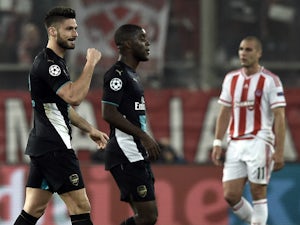 Live Commentary: Olympiacos 0-3 Arsenal - as it happened
