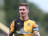 Barry Corr of Cambridge United in action during the Sky Bet League Two match between Cambridge United and Northampton Town at Abbey Stadium on October 17, 2015