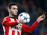 Gaston Pereiro of PSV in action during the group B UEFA Champions League match between PSV Eindhoven and CSKA Moscow held at Philips Stadium, on December 8, 2015