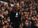 Alex Neil barks from the sidelines during the game between Spurs and Norwich on December 26, 2015