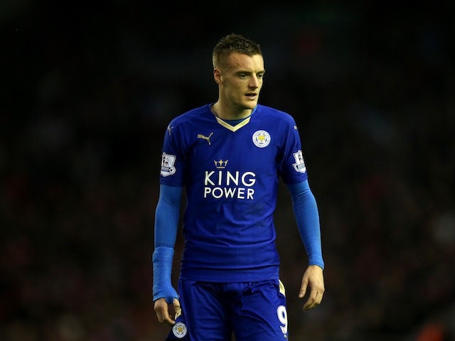 Leicester City frontman and all-round great guy Jamie Vardy in action against Liverpool on December 26, 2015