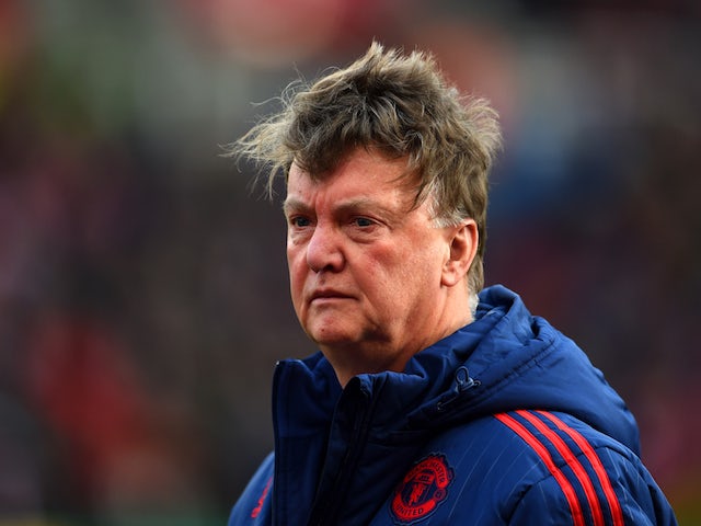 Depressed otter Louis van Gaal appears prior to the game between Manchester United and Stoke City on December 26, 2015