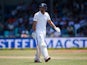 Alastair Cook walks off after being dismissed early during the second innings on day three of the first Test between South Africa and England on December 28, 2015