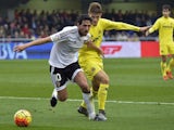 Dani Parejo and Denis Suarez in action during the game between Villarreal and Valencia on December 31, 2015