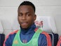 West Brom's Saido Berahino sits on the bench during the game with Newcastle United on December 28, 2015