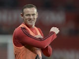 Wayne Rooney warms up prior to the game between Manchester United and Chelsea on December 28, 2015