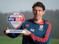 Middlesbrough boss Aitor Karanka poses with his Manager of the Month award for December 2015
