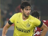 Andrea Ranocchia in action for Inter on October 27, 2015