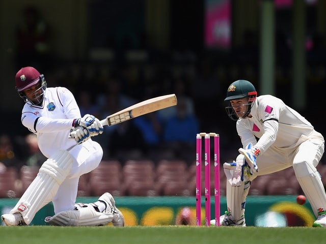Denesh Ramdin of West Indies bats during day five of the third Test match between Australia and the West Indies on January 7, 2016 