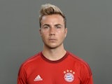 Mario 'very excitable' Gotze poses for his Bayern Munich team photo on July 16, 2015