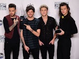 One Direction pictured at the 2015 American Music Awards in Los Angeles, California on November 22, 2015