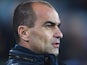 Everton manager Roberto Martinez looks on during the Capital One Cup semi-final first leg against Manchester City at Goodison Park on January 6, 2016