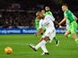 Andre Ayew of Swansea City scores his team's second goal against Sunderland at the Liberty Stadium on January 13, 2016