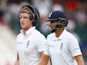 Ben Stokes and Joe Root walk off for tea on day two of the third Test between South Africa and England on January 15, 2016