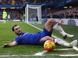 Branislav Ivanovic poses for the camera during the game between Chelsea and Everton on January 16, 2016