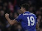 Diego Costa celebrates scoring during the game between Chelsea and Everton on January 16, 2016